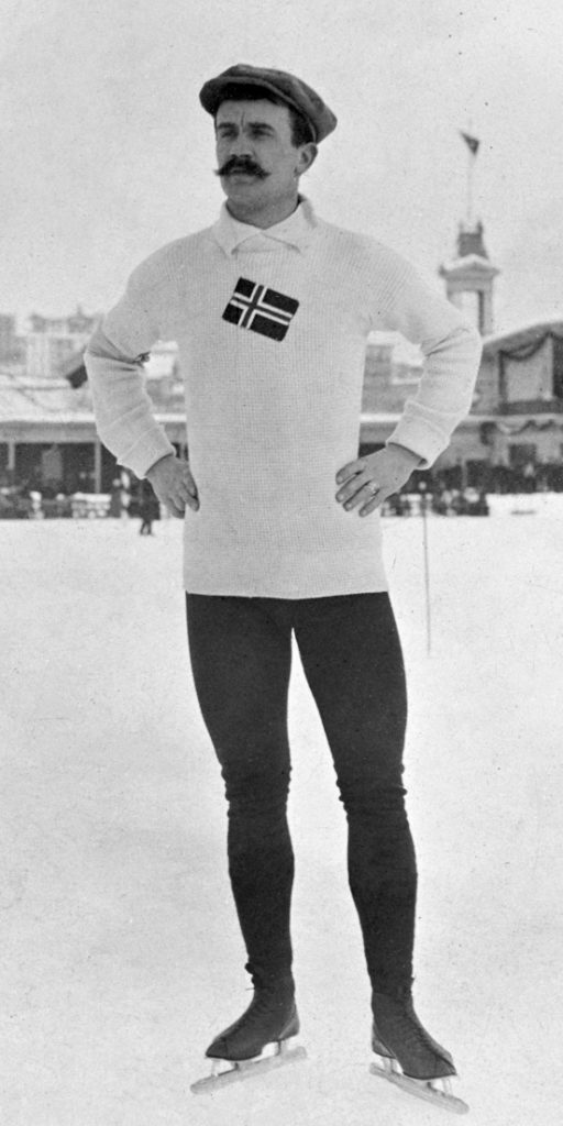 Bilde av den norske skøyteløperen Sigurd Mathisen.