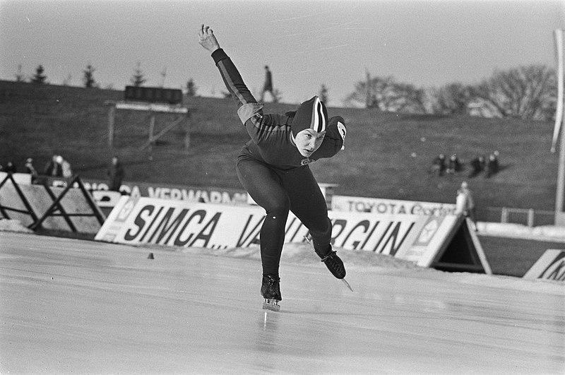 Bilde av den sovjetiske skøyteløperen Tatjana Averina
