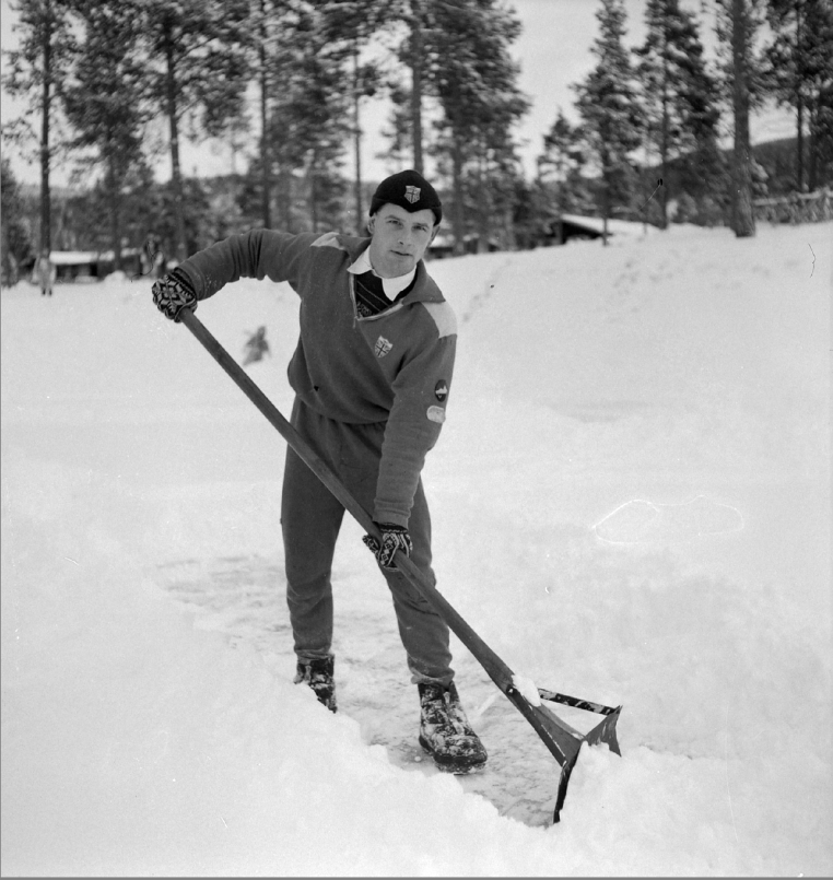 Bilde av Johhny Cronshey, tatt på Dombås i november 1951.